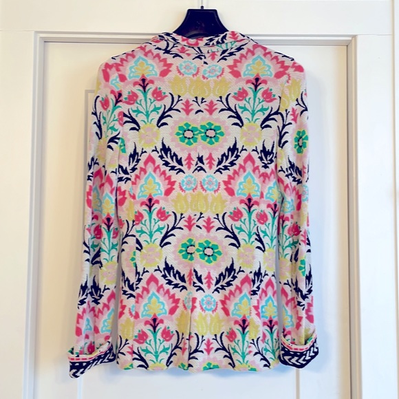 Aldomartins (Anthropologie) bold boho soft floral blazer  *Made in Spain* - Picture 6 of 15